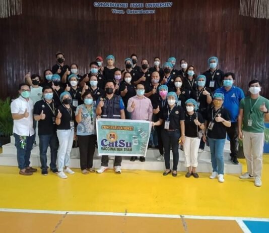 CatSU, kauna-unahang SUC DOH-accredited Vaccination Center
