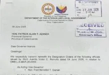 DILG Transmits Designation Orders for Acting Vice Governor Fred Gianan and Three Ex-Officio Members in Catanduanes