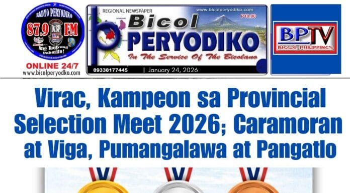 Virac Emerges as Over-All Champion in the Provincial Selection Meet 2026; Caramoran and Viga Place Second and Third