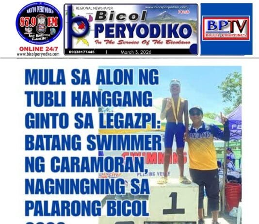 From The Waves Of Tubli To Gold In Legazpi: Young Swimmer From Caramoran Shines At Palarong Bicol 2026