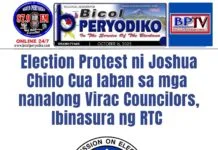 Election Protest of Joshua Chino Cua Against Winning Virac Councilors Dismissed by RTC