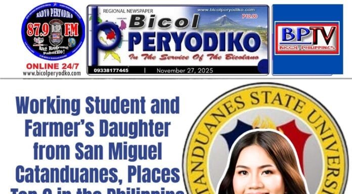 Working Student and Farmer’s Daughter from Catanduanes, Places Top 9 in the Philippine Nurse Licensure Exam