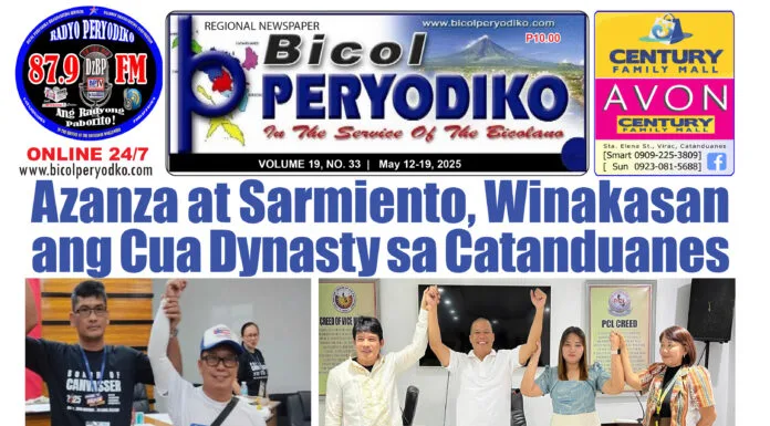 Azanza at Sarmiento, Winakasan ang Cua Dynasty sa Catanduanes