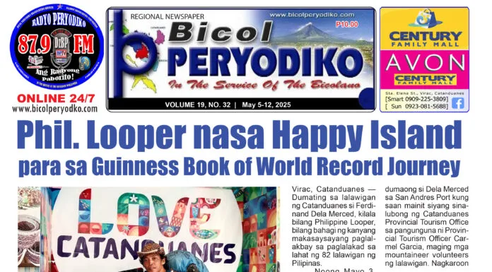 Philippine Looper nasa Happy Island para sa Guinness Book of World Record Journey