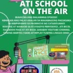 SCHOOL-ON-AIR NG ATI BICOL, muling ilulunsad sa Isla