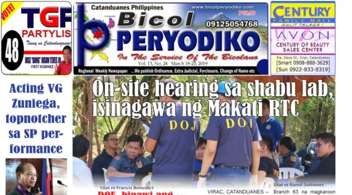 On-site hearing sa shabu lab, isinagawa ng Makati RTC