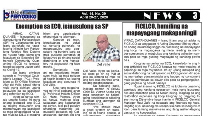Exemption sa ECQ, isinusulong sa SP